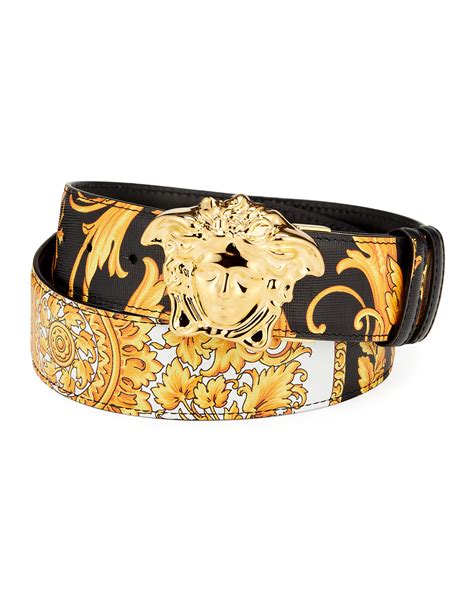 versace barocco buckle belt|Versace men's belts on clearance.